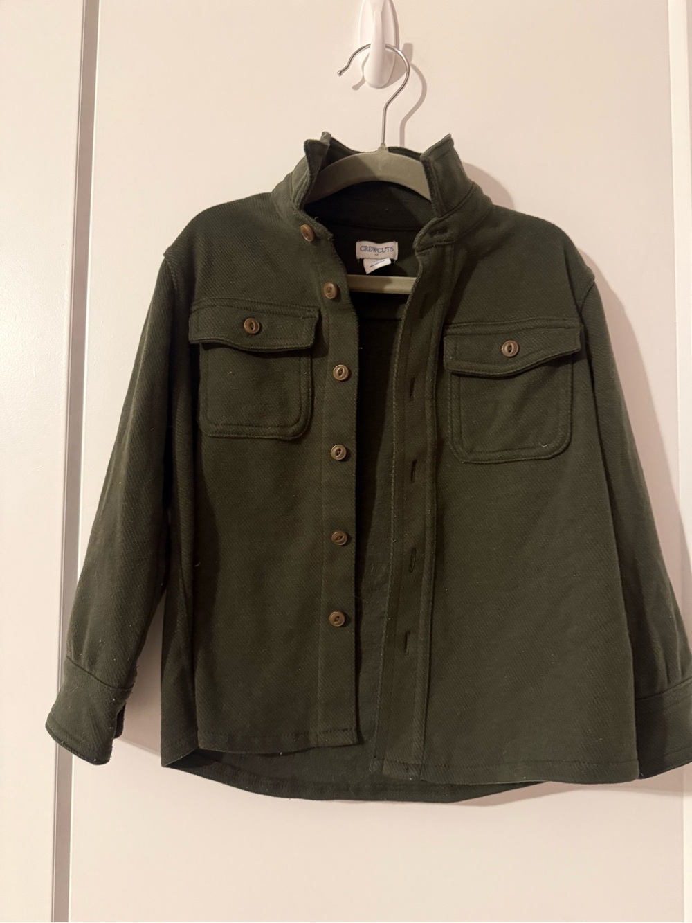 J Crew Factory Kids Olive Green Shacket